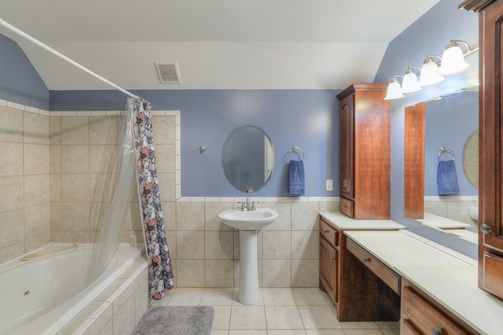 4630 Mt View Road Manchester, TN 37355 - Photo 24 of 25 a bathroom with a bathtub a sink and a mirror