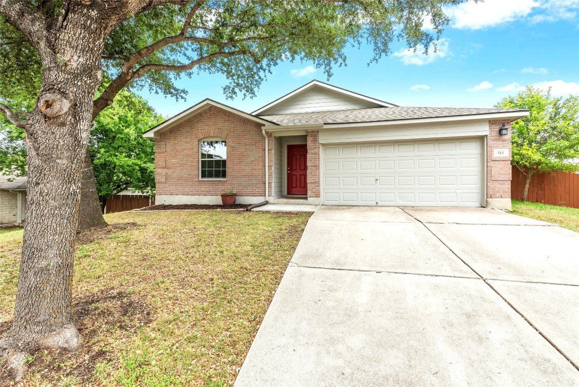 a house with trees in front of it