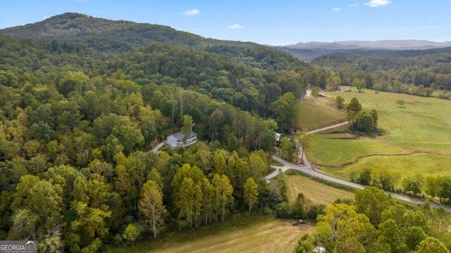 a view of a mountain view