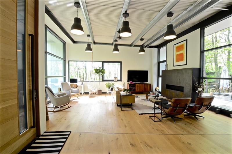 161 Papp Road McDonald, PA 15057 - Photo 7 of 25 Floor to ceiling windows highlight the goregous WHITE OAK FLOORS
