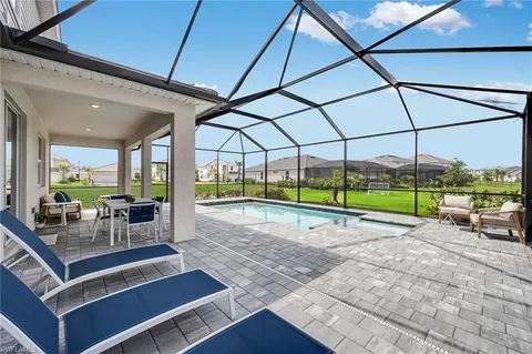 a view of outdoor space with seating