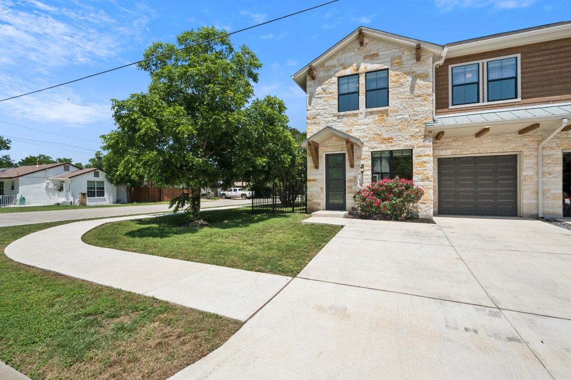 1701 Pine Street, Unit A Georgetown, TX 78626 - Photo 1 of 1 a front view of a house with a yard