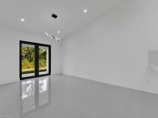 a view of a room with window