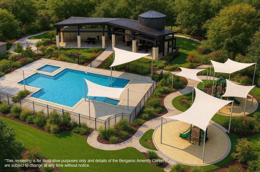 23623 Cinnamon Tree Lane Katy, TX 77493 - Photo 27 of 31 an aerial view of a house roof deck and swimming pool