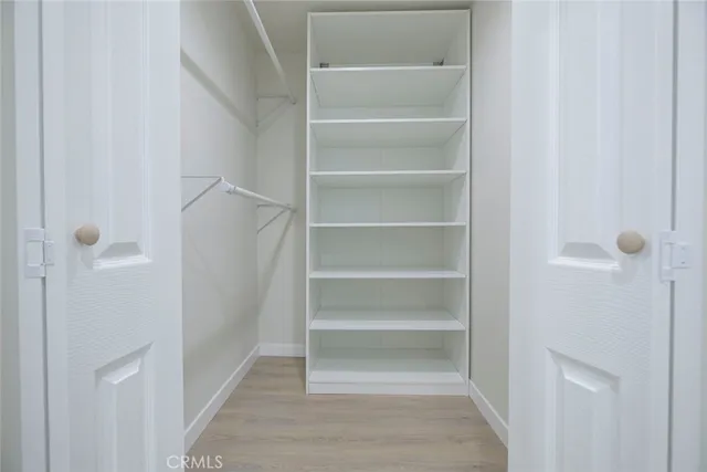 a view of a walk in closet