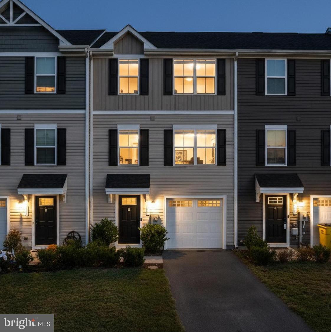 a front view of a house