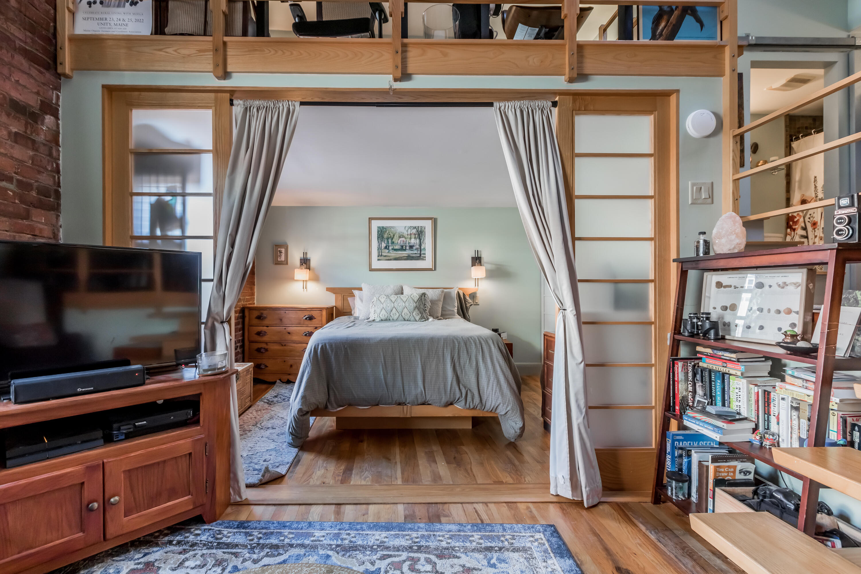 99 Silver Street, Unit 45 Portland, ME 04101 - Photo 21 of 33 View from Living Room into Bedroom