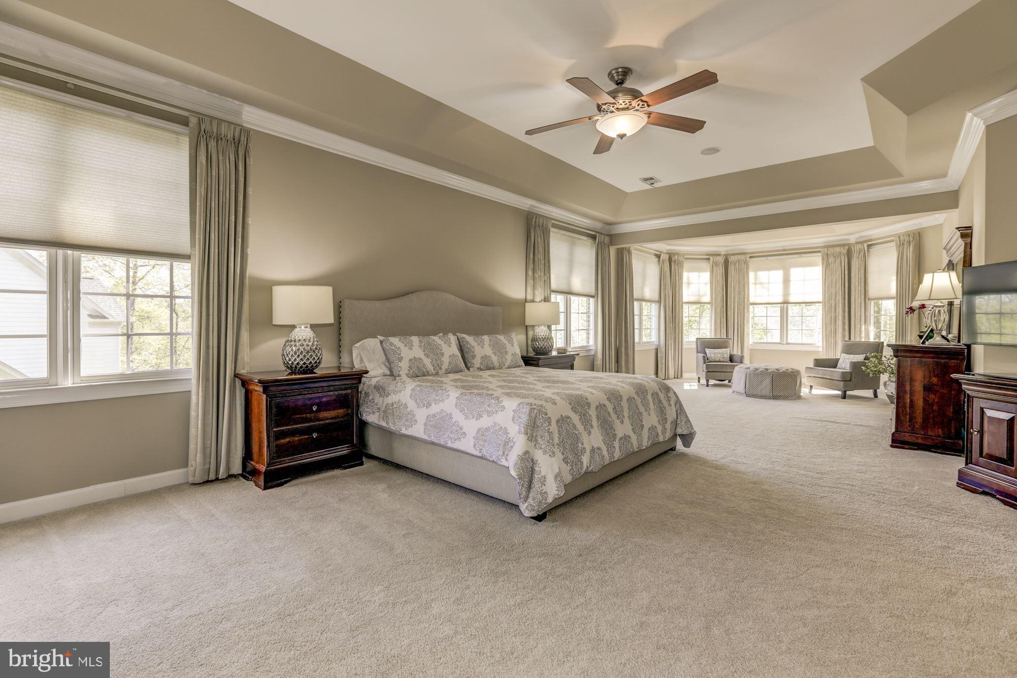 43285 Overview Place Leesburg, VA 20176 - Photo 54 of 91 Master bedroom with ceiling fan into sitting area