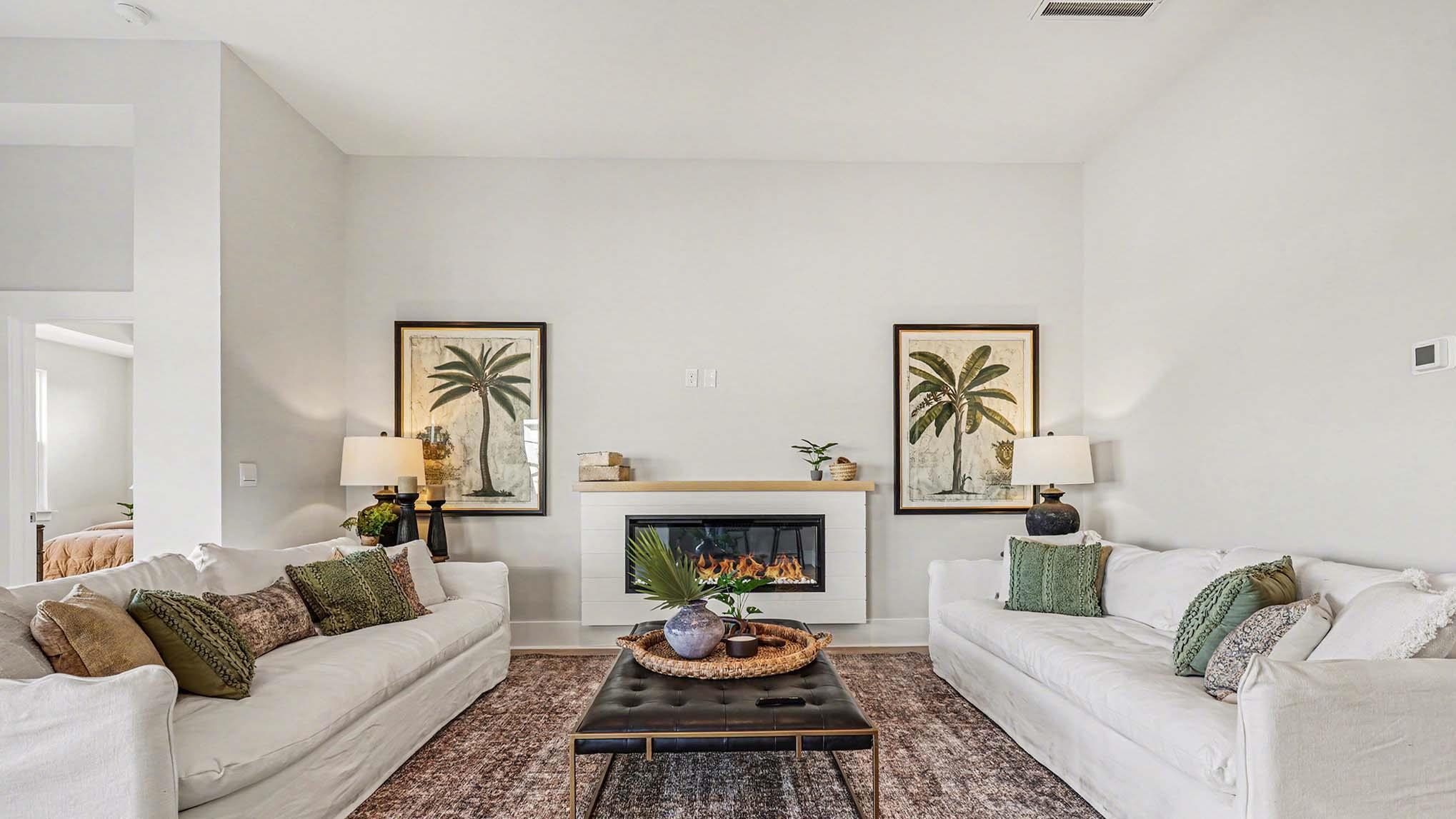 3250 Moss Bridge Lane Myrtle Beach, SC 29579 - Photo 4 of 29 Living room with a glass covered fireplace