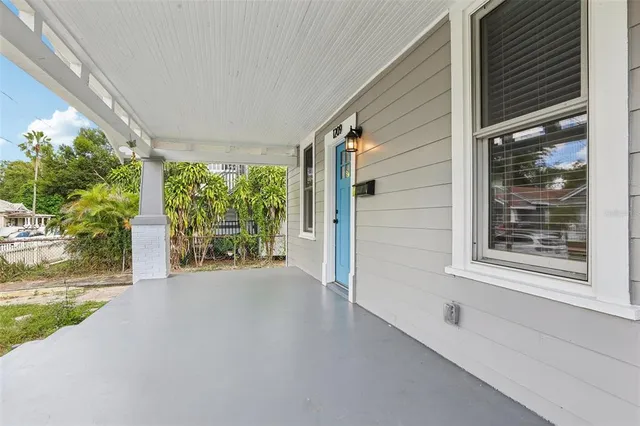 a view of a garden from a windows room