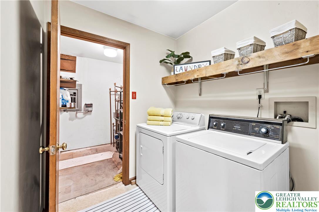 7509 Borman Road New Tripoli, PA 18066 - Photo 28 of 41 a utility room with dryer and washer