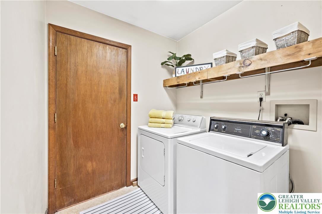 7509 Borman Road New Tripoli, PA 18066 - Photo 29 of 41 a utility room with dryer and washer