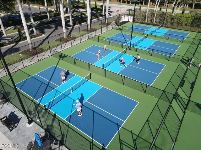 a view of an outdoor space with seating