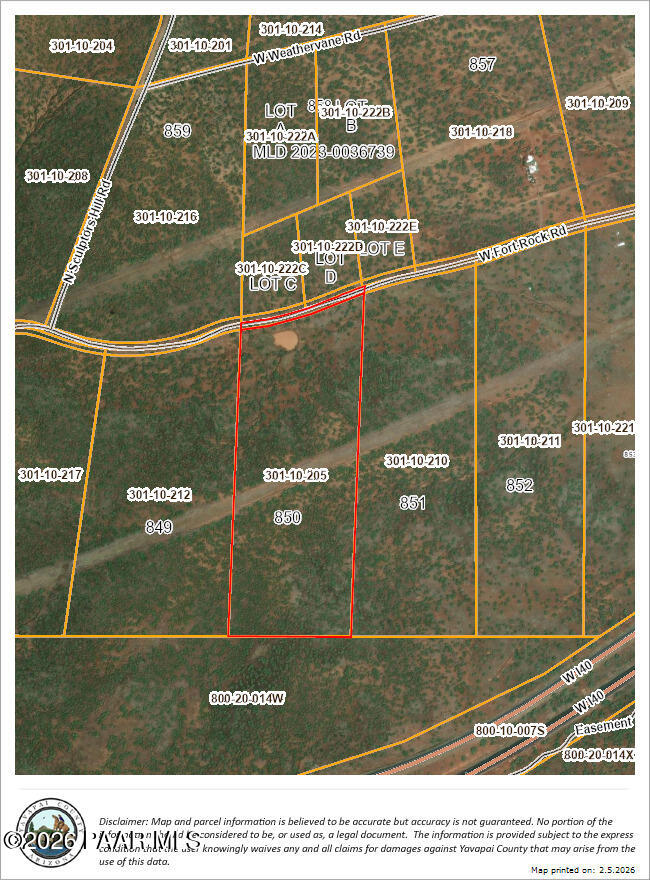 Lot 850 West Fort Rock Road Seligman, AZ 86337 - Photo 16 of 16 lot 850 fort rock rd overview