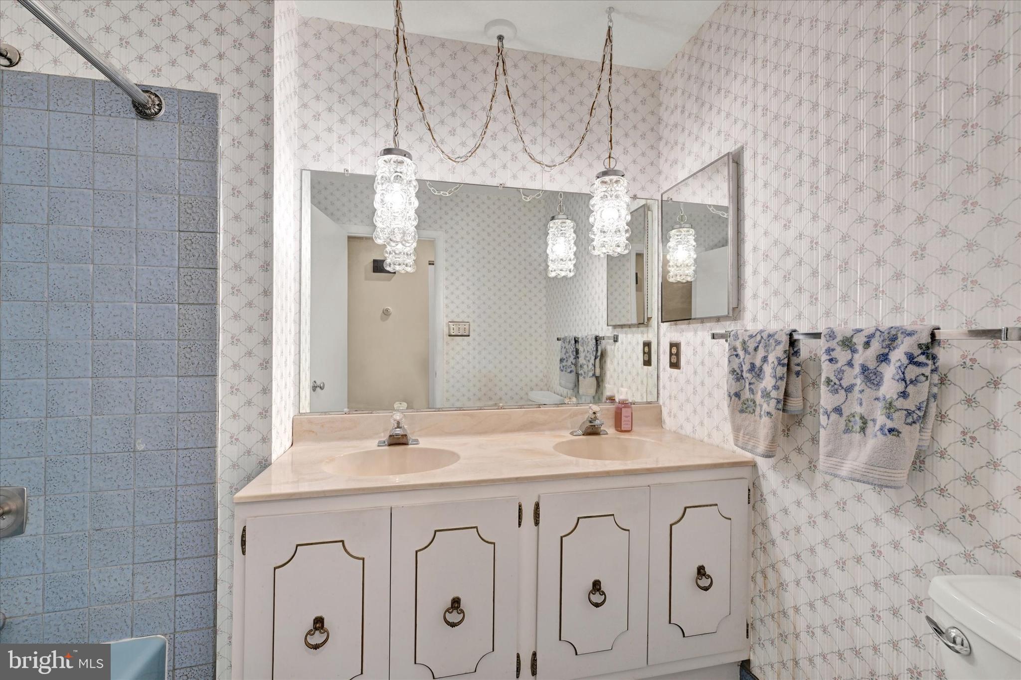 4009 Eland Road Phoenix, MD 21131 - Photo 13 of 38 a bathroom with a sink a mirror and a shower