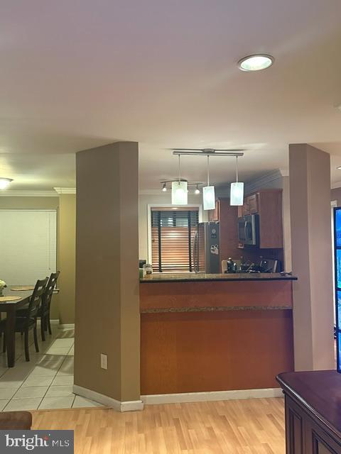 29 Gate House Lane Edison, NJ 08820 - Photo 9 of 35 a view of a kitchen with kitchen island and stainless steel appliances