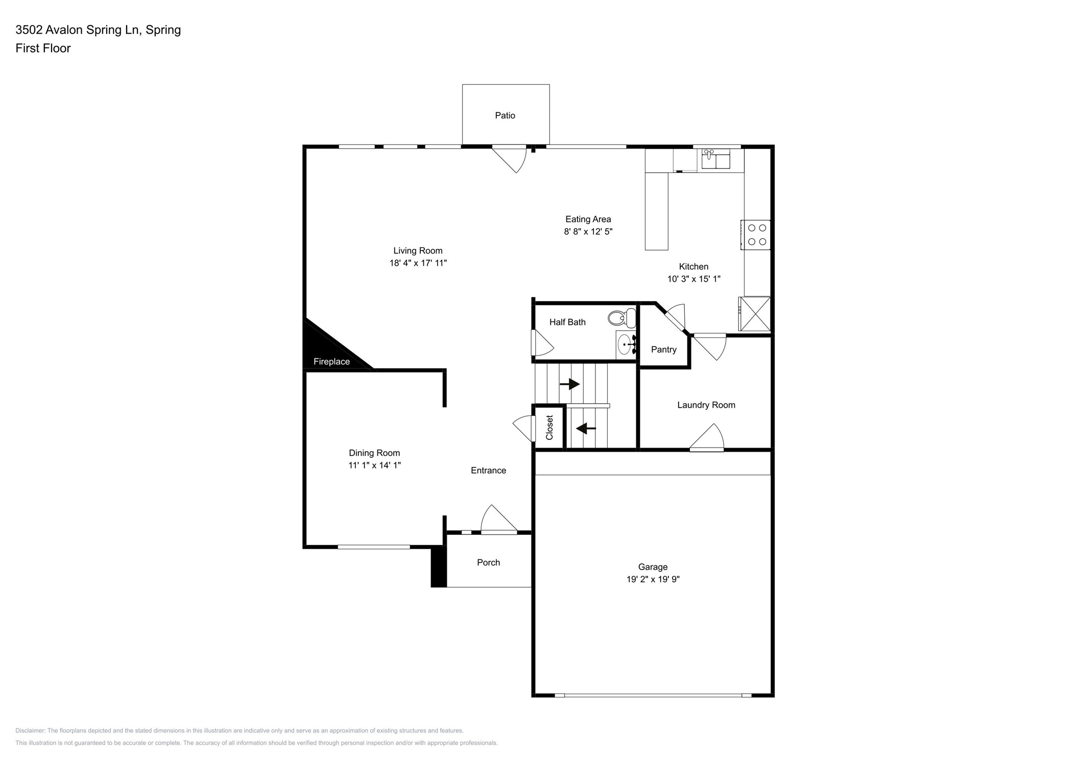 3502 Avalon Spring Lane Spring, TX 77386 - Photo 19 of 20 a picture of a floor plan