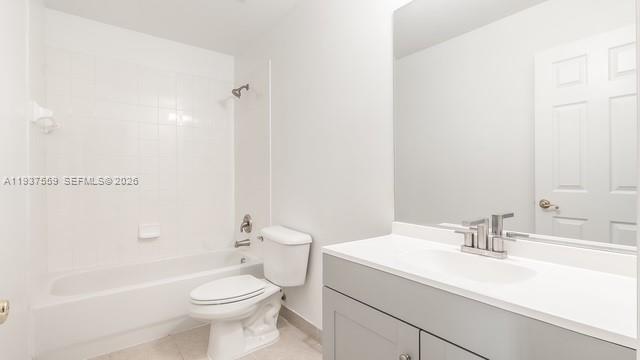 12838 Southwest 47th Street Miramar, FL 33027 - Photo 26 of 40 a bathroom with a sink a toilet and shower