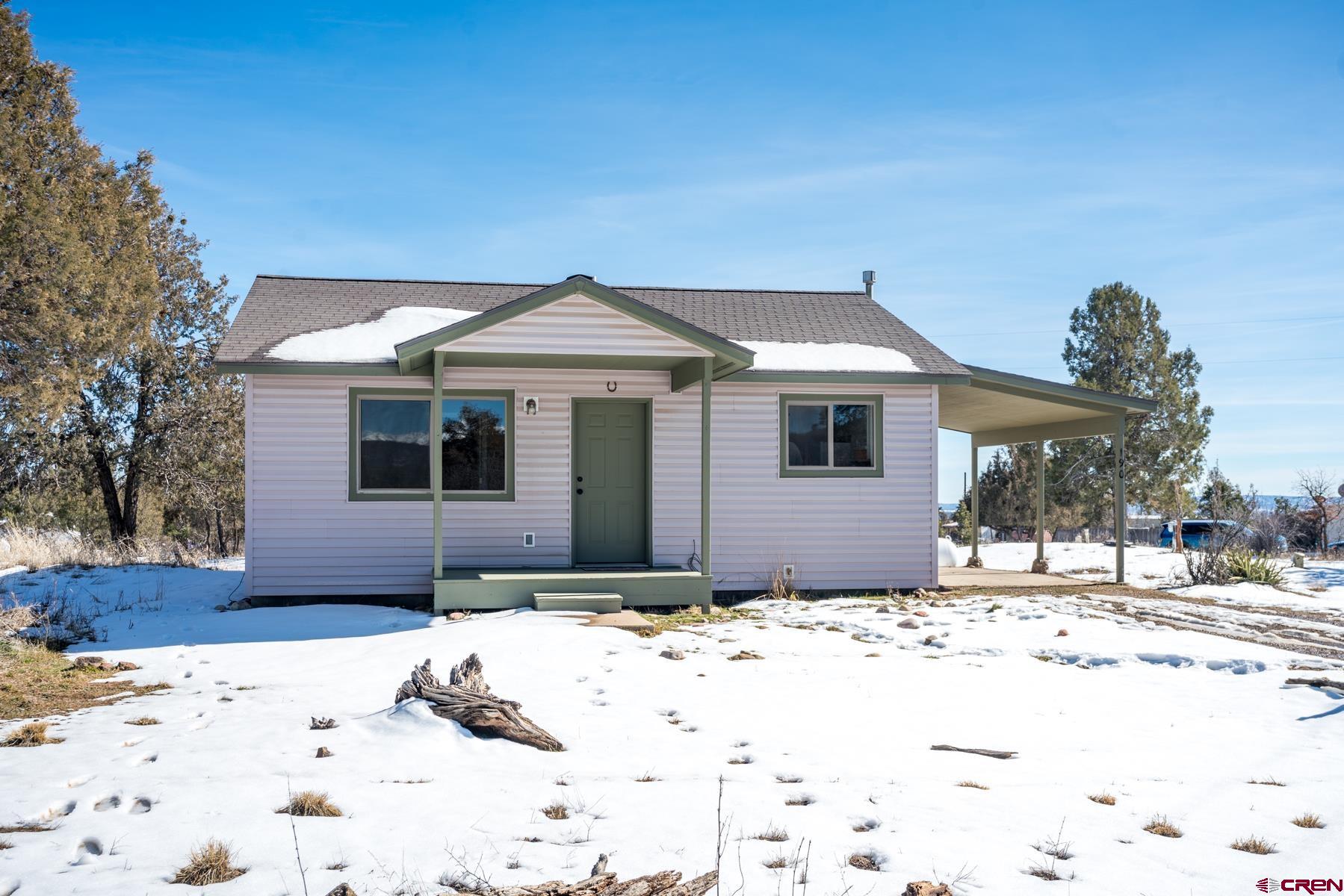190 Pine Ridge Road Durango, CO 81301 - Photo 25 of 27 a front view of a house with a yard
