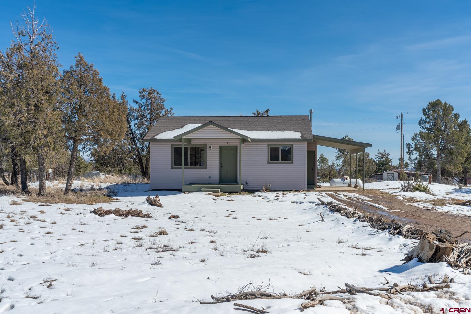 190 Pine Ridge Road Durango, CO 81301 - Photo 26 of 27 a front view of a house with a yard