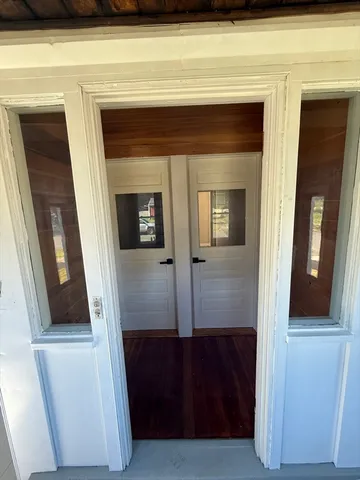 a view of front door