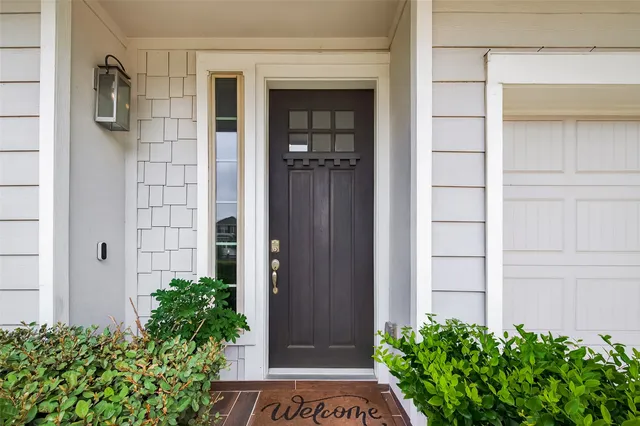 a view of front door