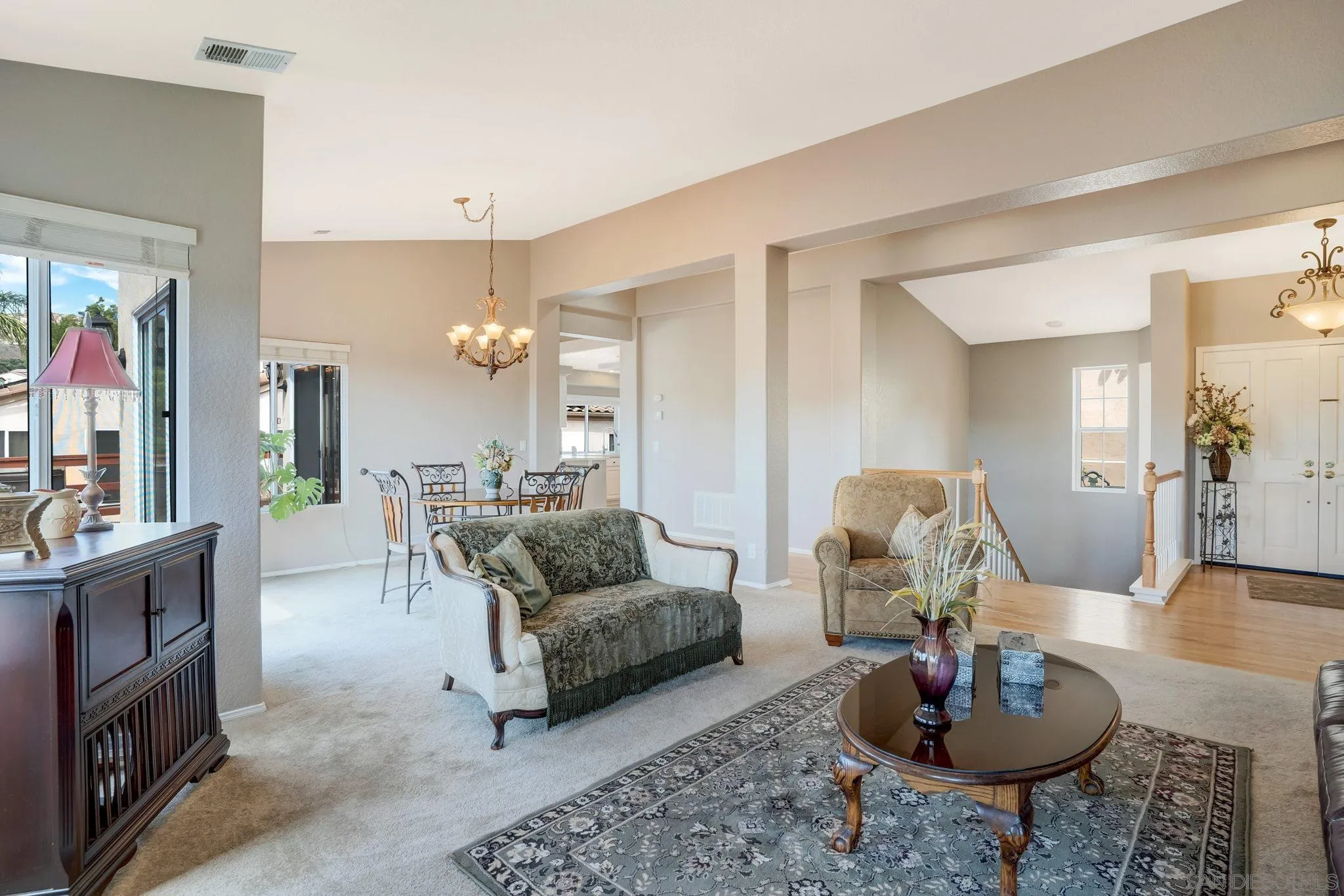 1372 Graham Place Escondido, CA 92026 - Photo 25 of 63 a living room with furniture and a wooden floor