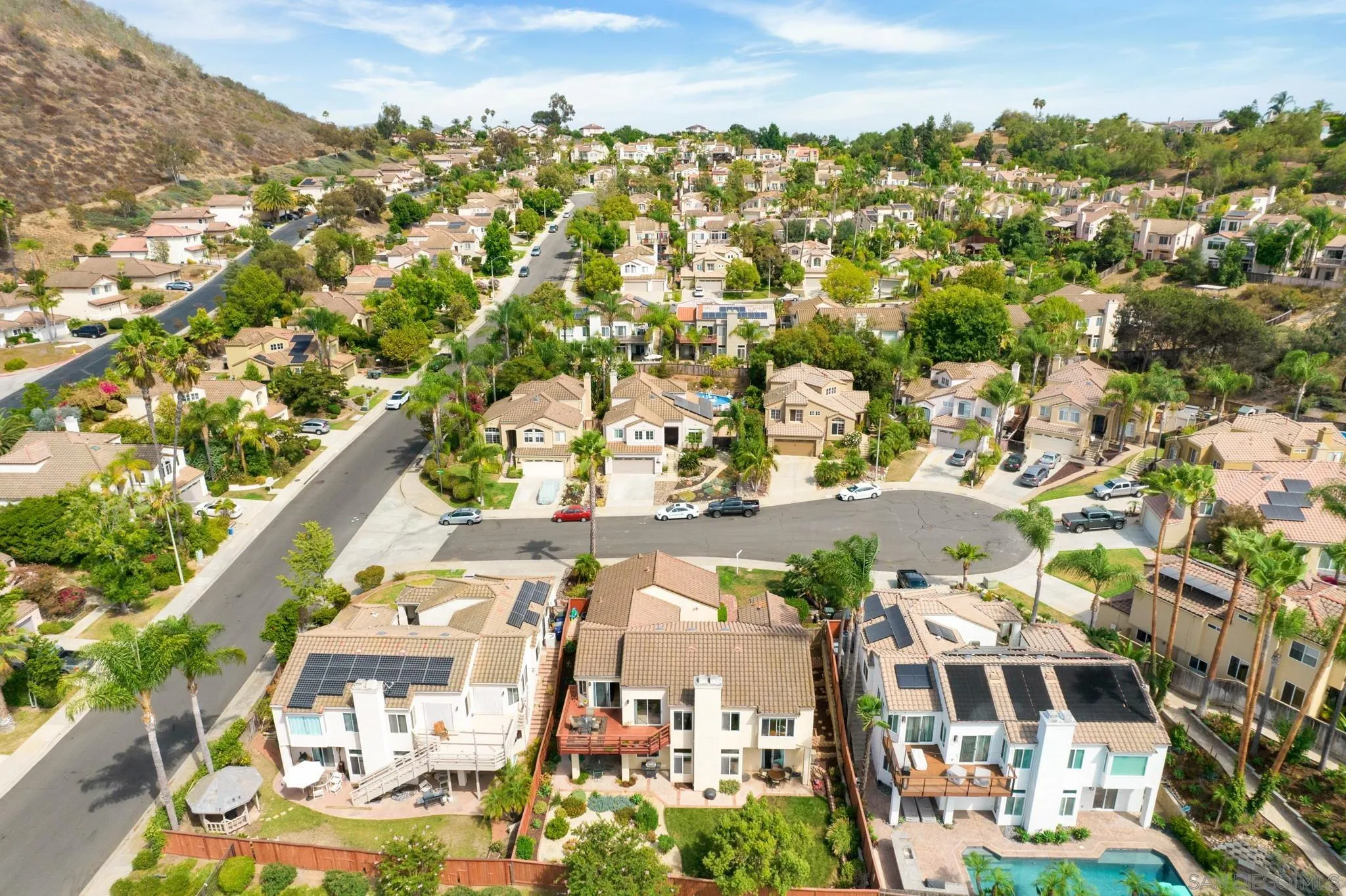 1372 Graham Place Escondido, CA 92026 - Photo 59 of 63 an aerial view of residential houses with outdoor space and trees