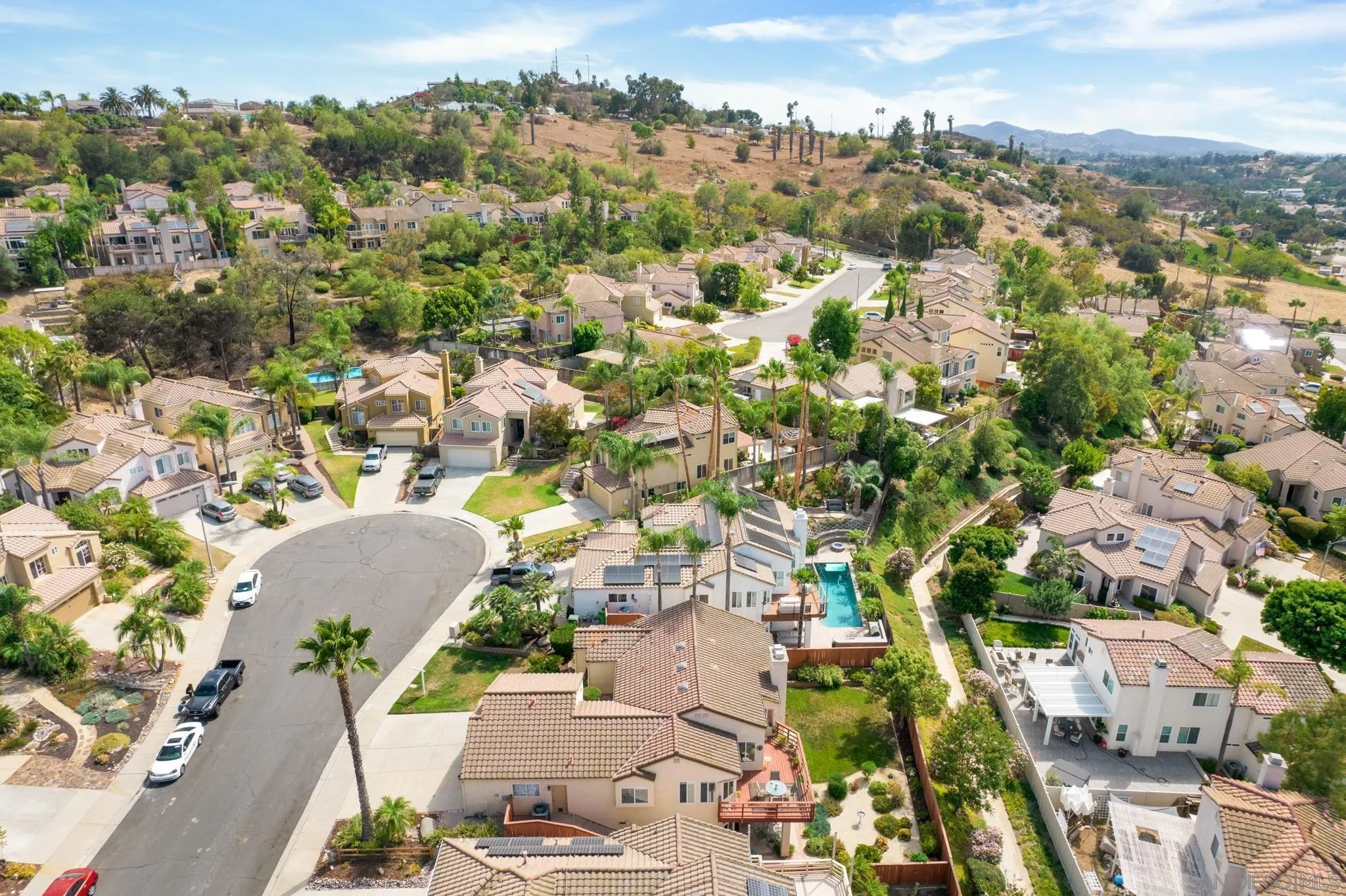 1372 Graham Place Escondido, CA 92026 - Photo 60 of 63 an aerial view of residential houses with outdoor space