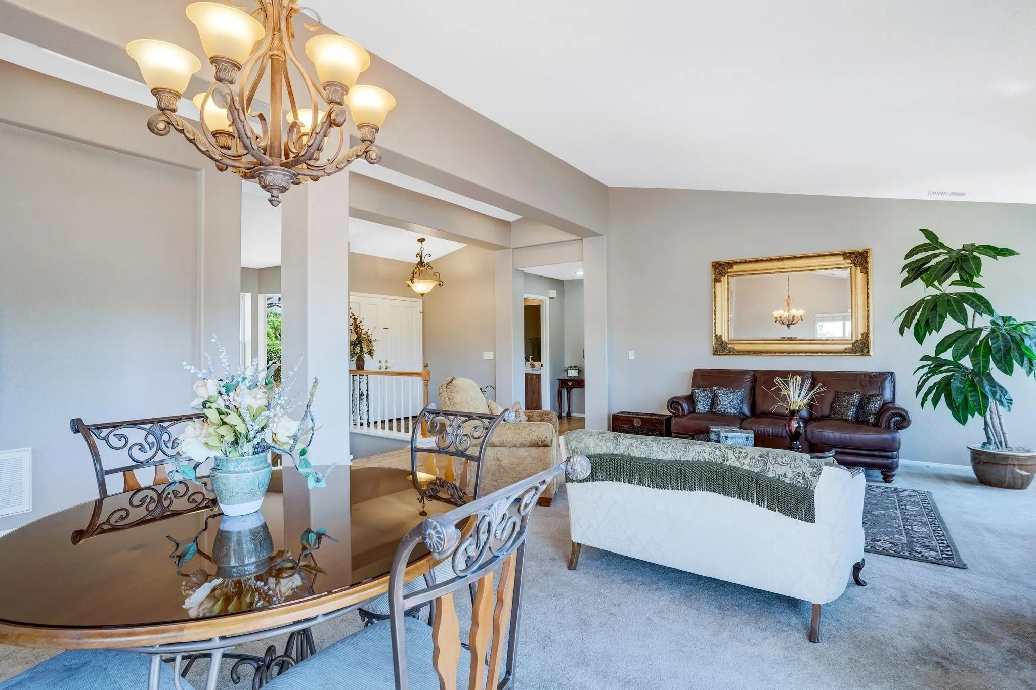 1372 Graham Place Escondido, CA 92026 - Photo 6 of 63 a living room with furniture a chandelier and a chandelier