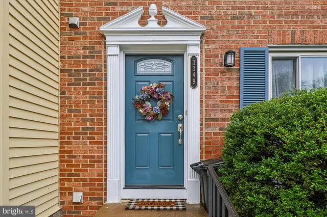 a view of front door of house