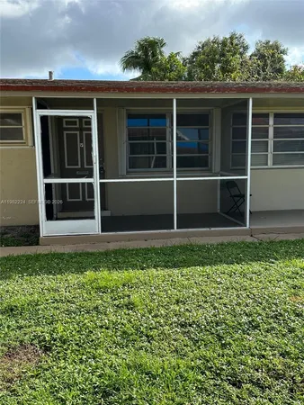 a house with a large window