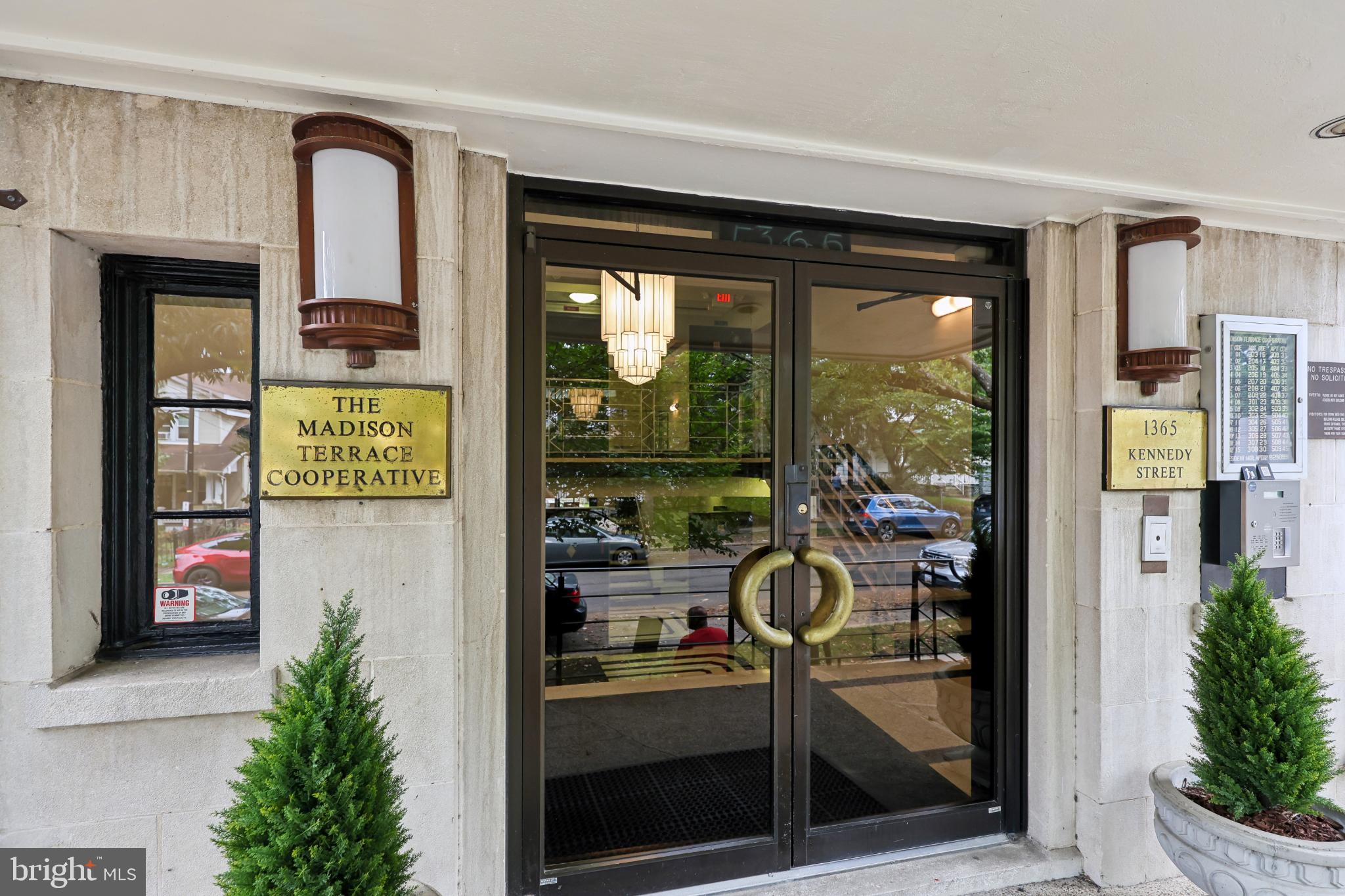 1365 Kennedy Street Northwest, Unit 209 Washington, DC 20011 - Photo 26 of 35 a view of a entryway door front of house