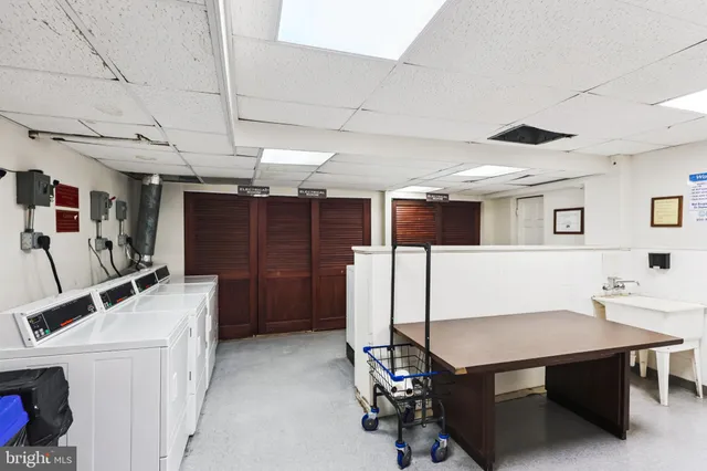 a view of city from terrace with seating space