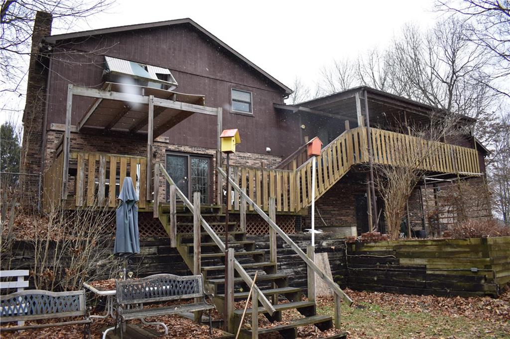 190 Becker Road Butler, PA 16002 - Photo 22 of 24 Tiered deck overlooking over an acre of land