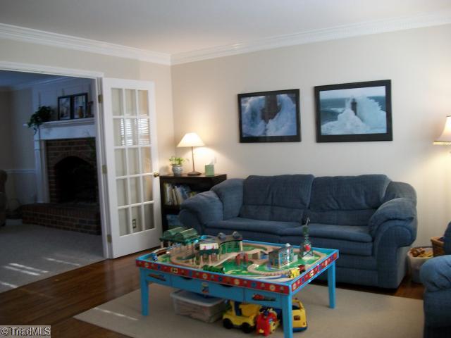 1640 Slane Road Clemmons, NC 27012 - Photo 14 of 16 Living Room. French doors to the great room.