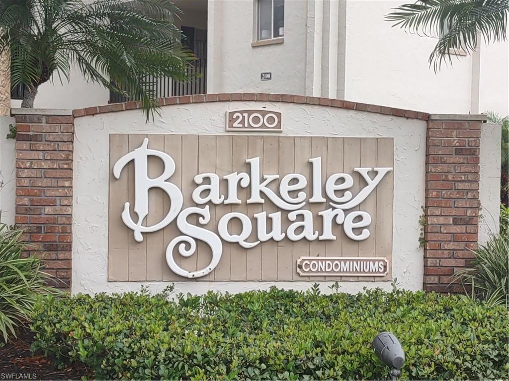 2100 Barkeley Lane, Unit 13 Fort Myers, FL 33907 - Photo 1 of 12 a sign broad on a brick wall
