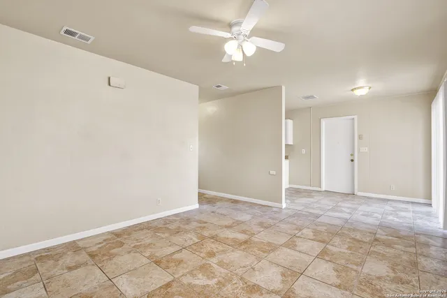 a view of an empty room