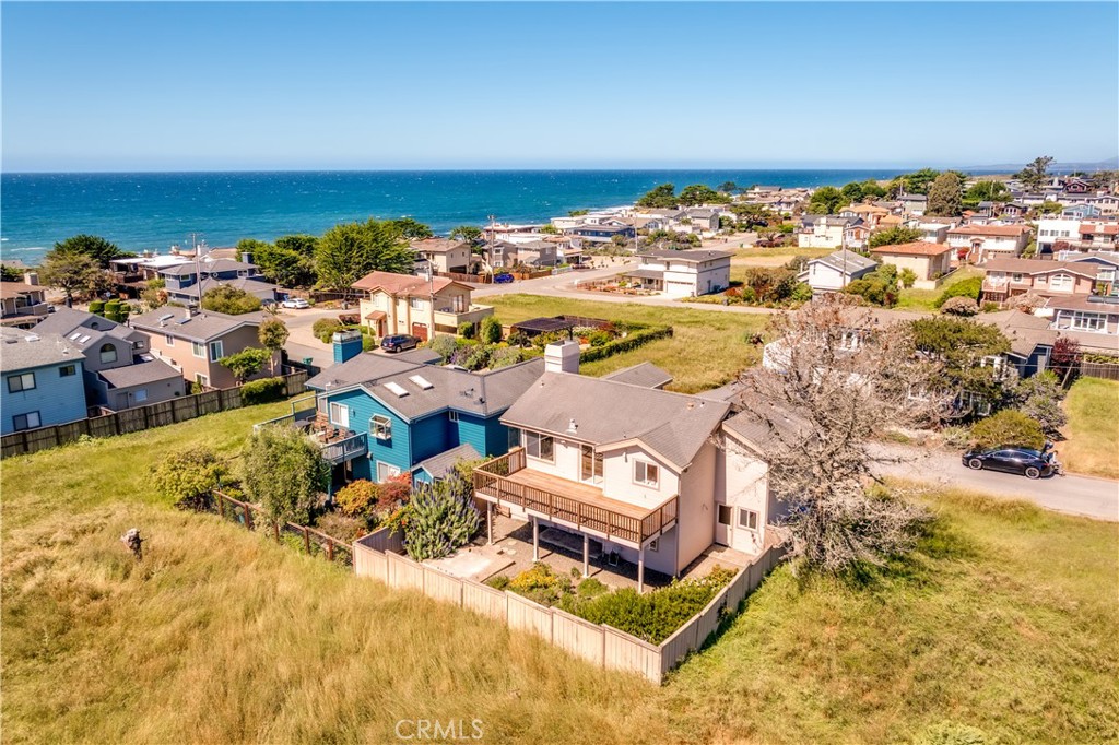 330 Jean Street Cambria, CA 93428 - Photo 70 of 75 an aerial view of a house with a ocean view