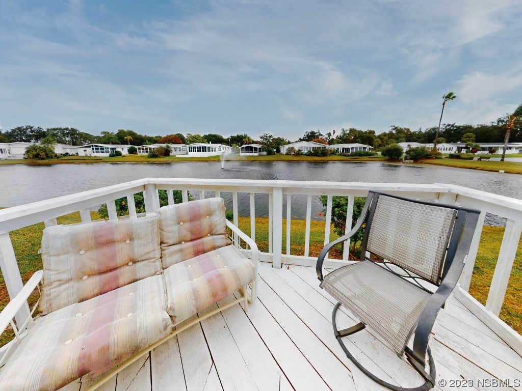 613 Portside Lane Edgewater, FL 32141 - Photo 35 of 49 a view of roof deck with lounge chair and barbeque oven