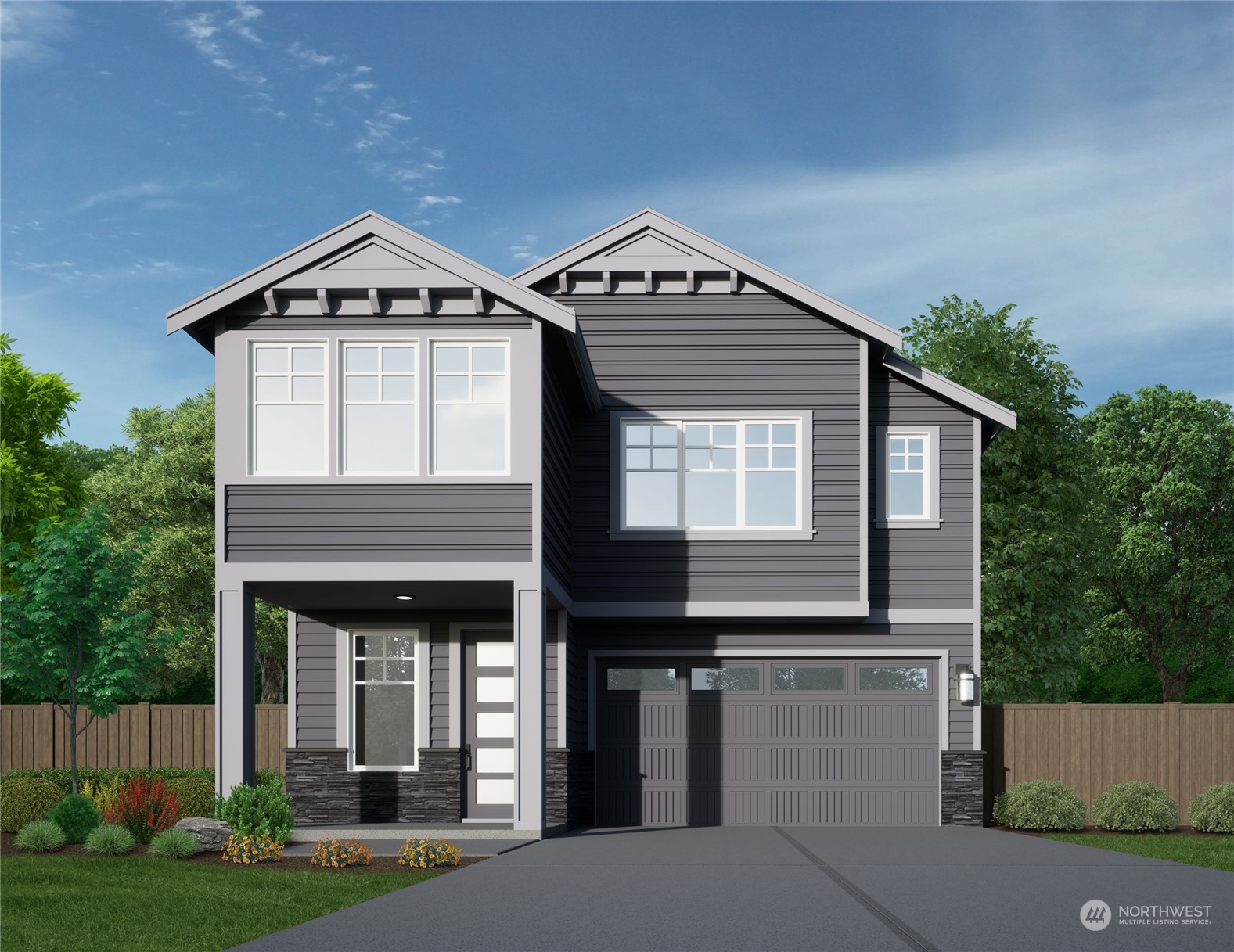 3328 184th Street Southeast Bothell, WA 98012 - Photo 1 of 3 a front view of a house with garden