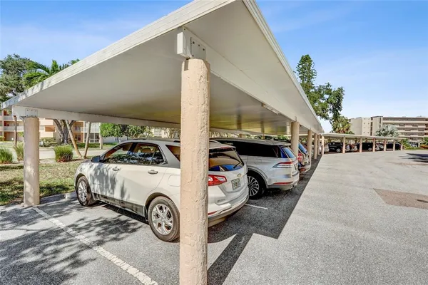 a view of car parked