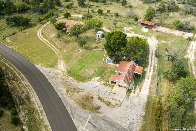 a view of a yard with plants