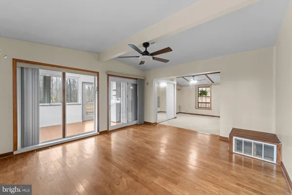 a view of an empty room