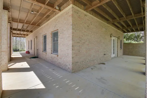 a view of an outdoor space and mountain view
