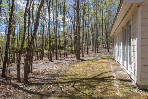 a view of a lake with a mountain