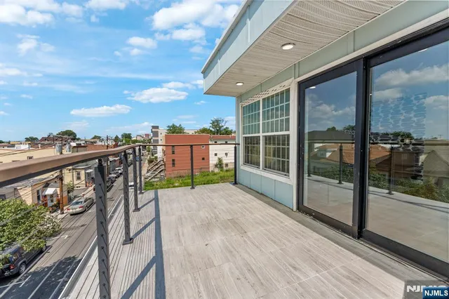 an aerial view of multiple houses