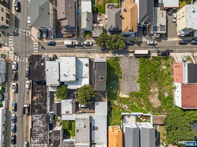 an aerial view of a city