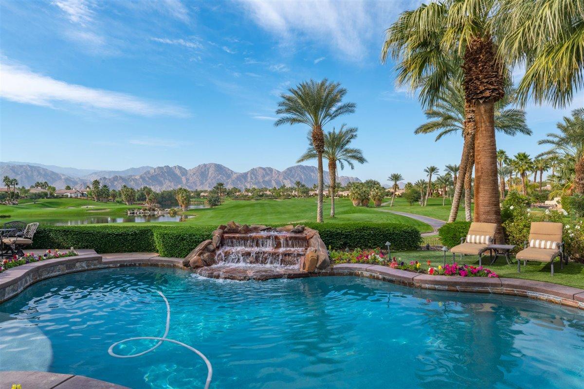 58445 Carmona La Quinta, CA 92253 - Photo 39 of 70 a view of swimming pool and lake view