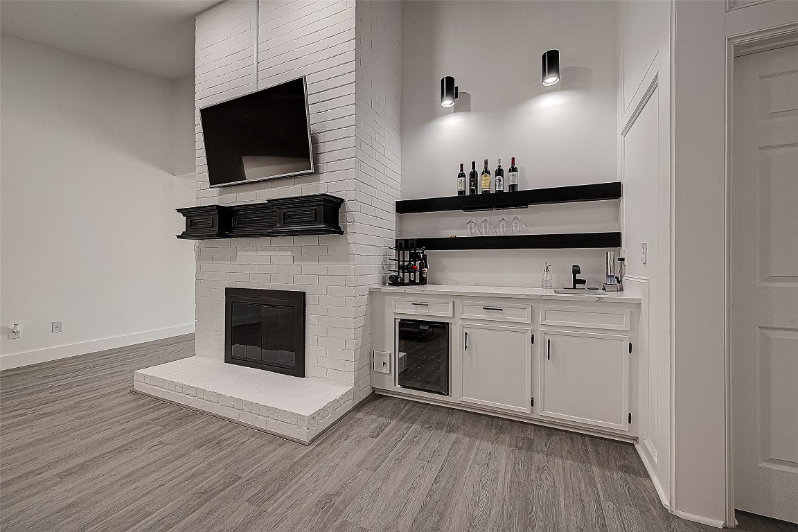 3511 Coltwood Drive Spring, TX 77388 - Photo 4 of 26 Den Fireplace & Bar